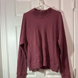 The North Face Pink Waffle Knit Top